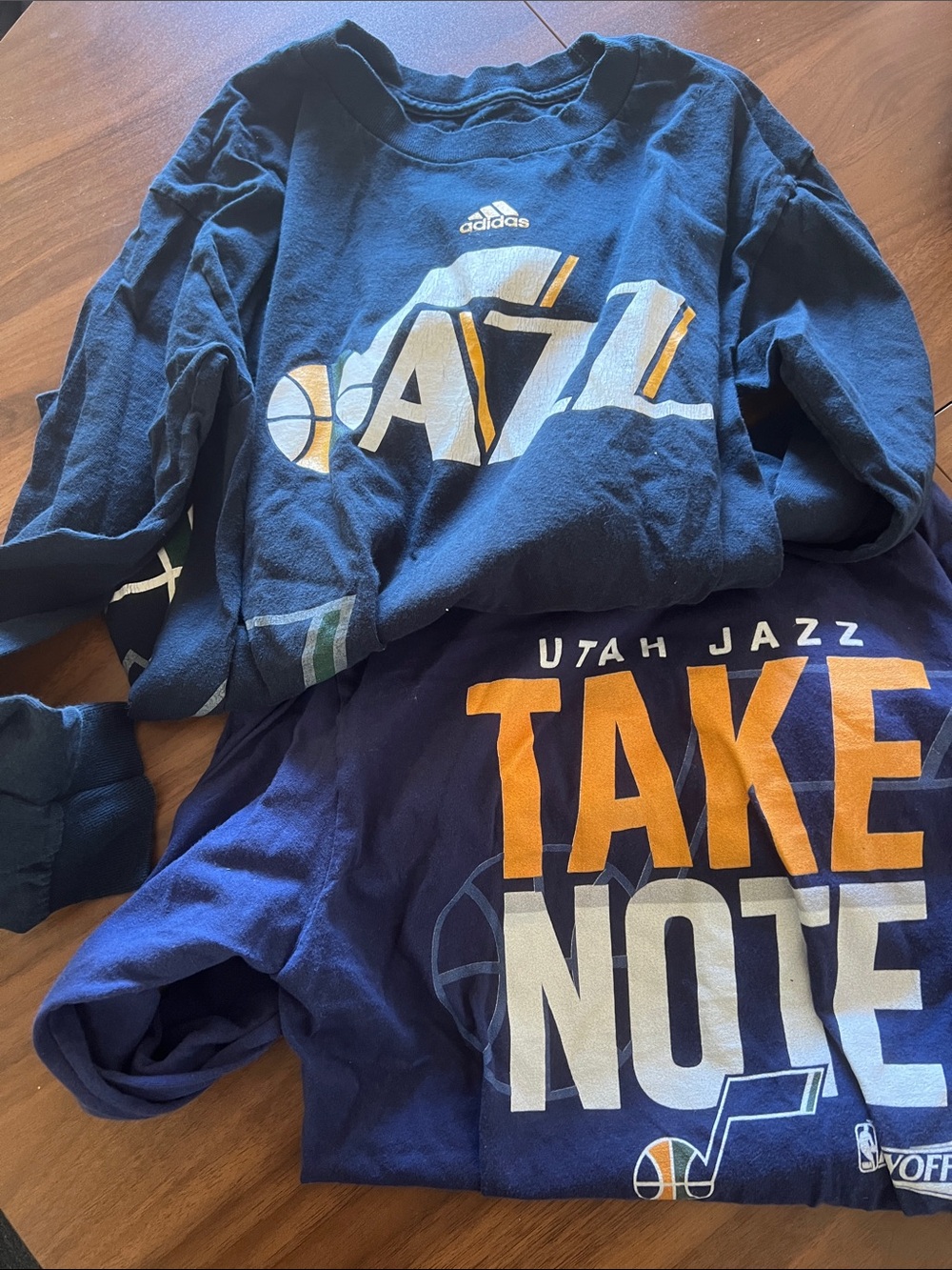 Utah Jazz Navy bundle Long-Sleeve Tees